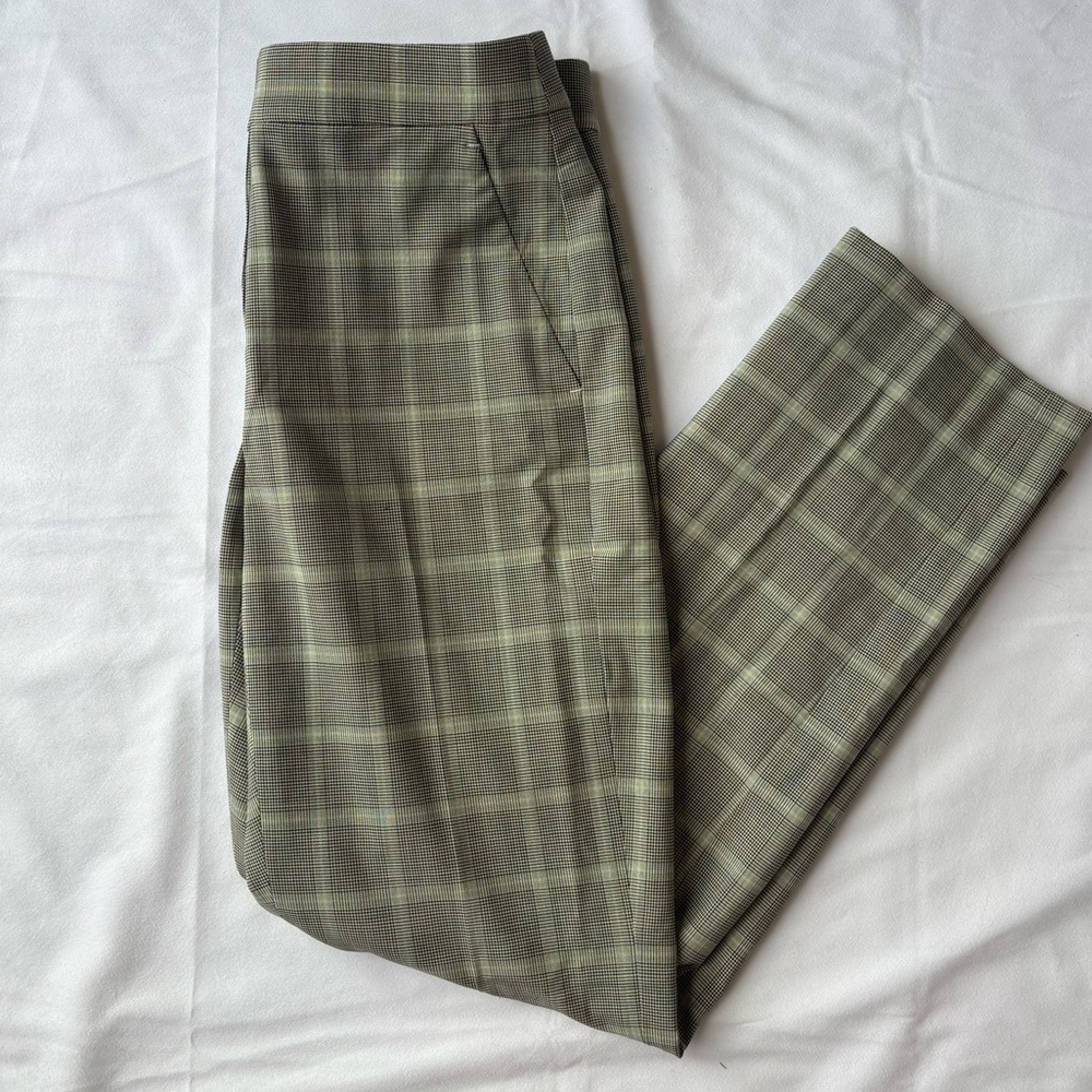 NWT - J.Crew Kate Gray Plaid Straight Leg Pant